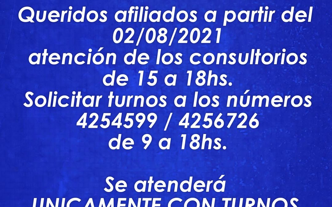 Atención de los consultorios