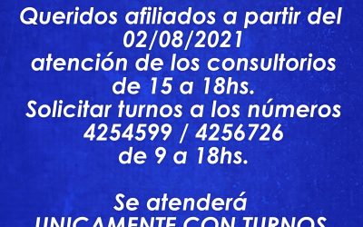 Atención de los consultorios