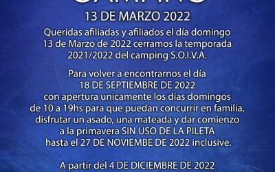 CIERRE DE TEMPORADA