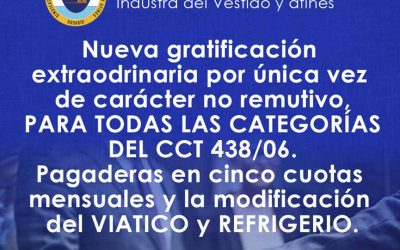 NUEVA GRATIFICACIÓN EXTRAORDINARIA