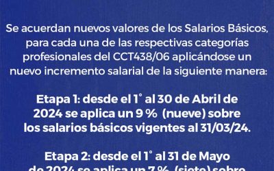 Nuevo aumento salarial 438/06