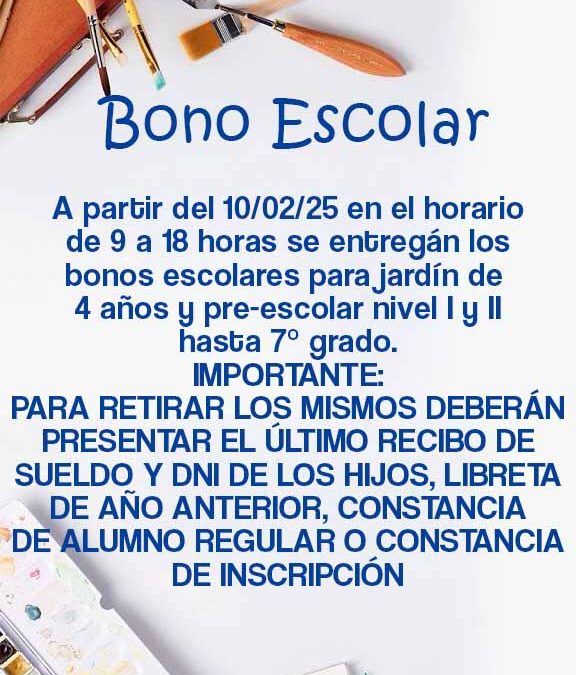 Entrega Bono Escolar
